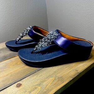 FitFlop women’s Rumba beaded toe post sandal size 8 new with box